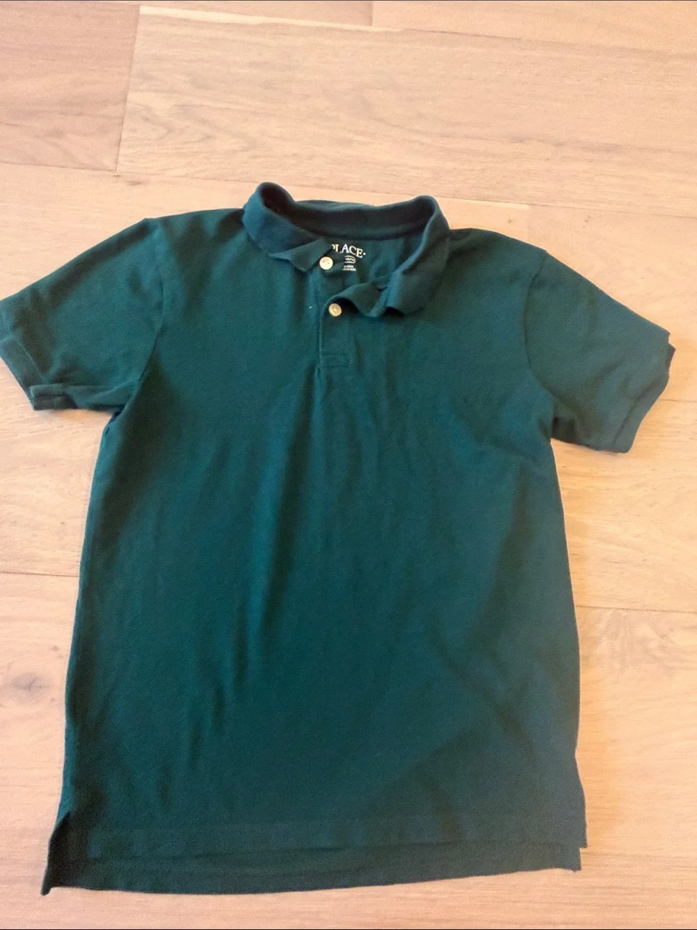 Children’s Place Green Uniform Poli Boys Size 10/12 L
